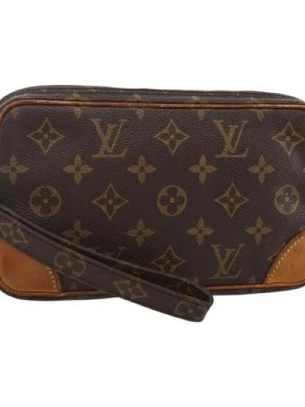 LOUIS VUITTON Monogram Marly Dragonne PM Clutch Bag M51827 LV Auth BA11848